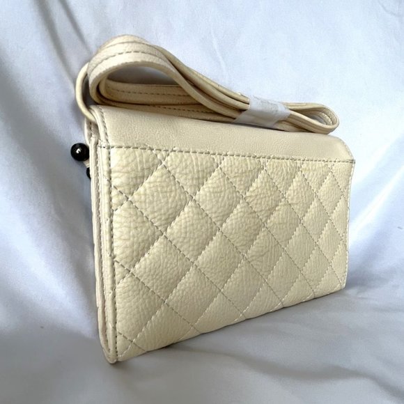 Betsey Johnson Ball and Chain Cream Clutch Wallet - NEW - Picture 8 of 10